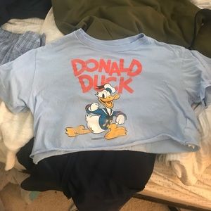 Cropped Donald Duck t-shirt from forever21